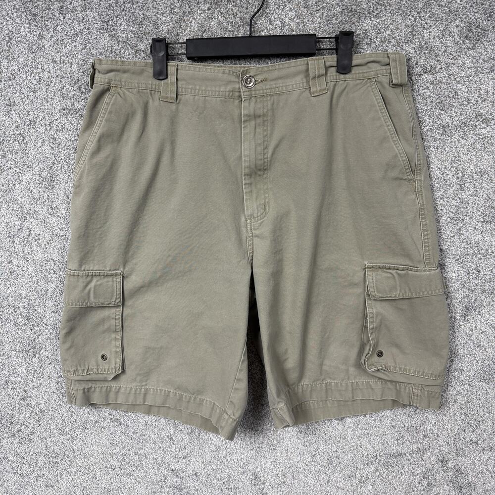 Vintage Y2K Old Navy Cargo Shorts Sz 36 Khaki Outdoor Gorpcore Workwear Dadcore